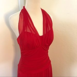 Speechless Red Halter Dress Medium